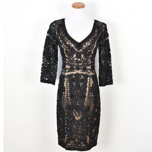 Sue Wong Nocturne Formal Beaded Lace Dress - 6